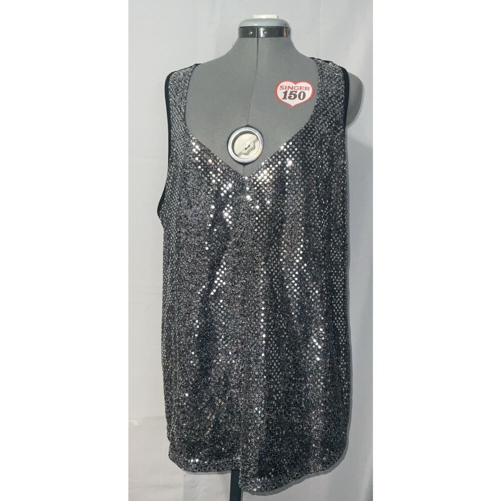 IMAN 3x Sequined Blouse